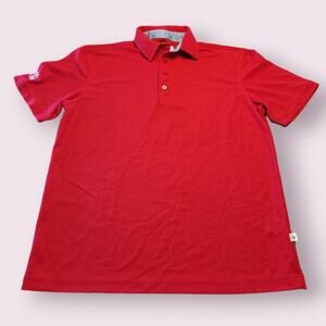Chick-fil-A Oobe Red Short Sleeve Polo Team Uniform Shirt Size M EUC
